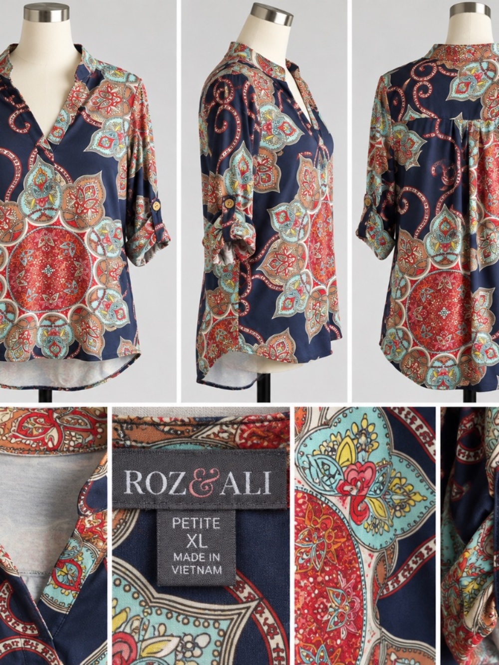 Boho High Low Tunic Blouse
